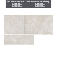 Load image into Gallery viewer, Alfresco Ellerby White Glazed Porcelain 20mm Opus (21.06m2) Full Pallet Deal