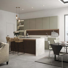 Load image into Gallery viewer, Walnut Acoustic Slat-Wall Panel