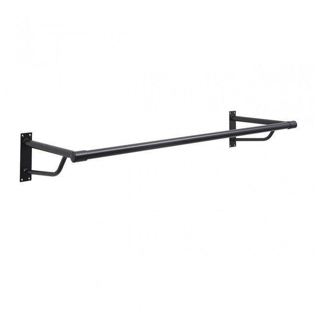 Heavy Duty Black Wall Mounted Hanging Clothes Rail