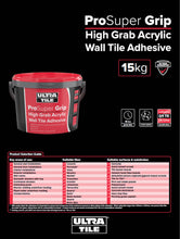 Load image into Gallery viewer, Pro Super Grip High Grab Acrylic Wall Tile Adhesive
