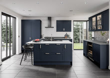 Load image into Gallery viewer, Stratto Indigo Blue Smooth Slim Frame Shaker Kitchen Doors &amp; Drawer Fronts
