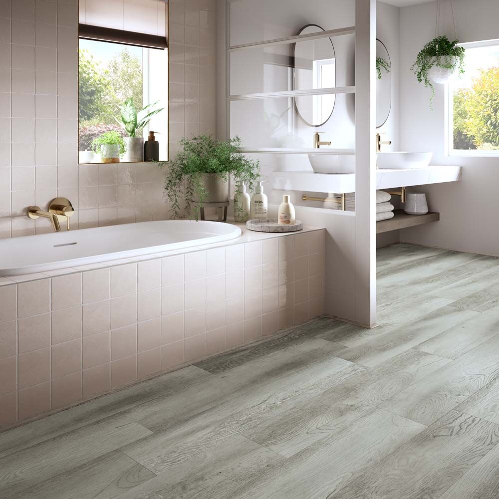 Clicklux Premium Ash Grey SPC Flooring 228.6 x 1219.2mm (4 per box 1.11m2)