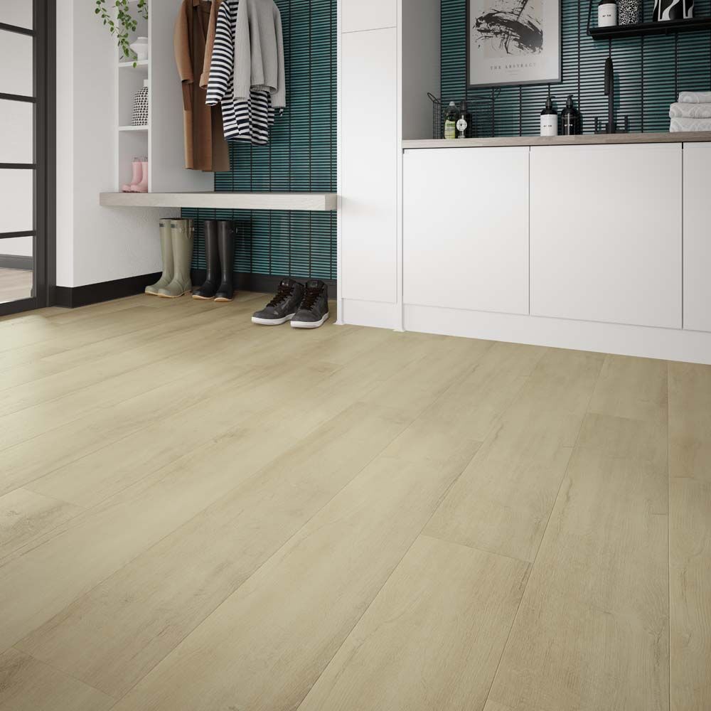 Clicklux Premium Light Oak SPC Flooring 228.6 x 1219.2mm (4 per box 1.11m2)