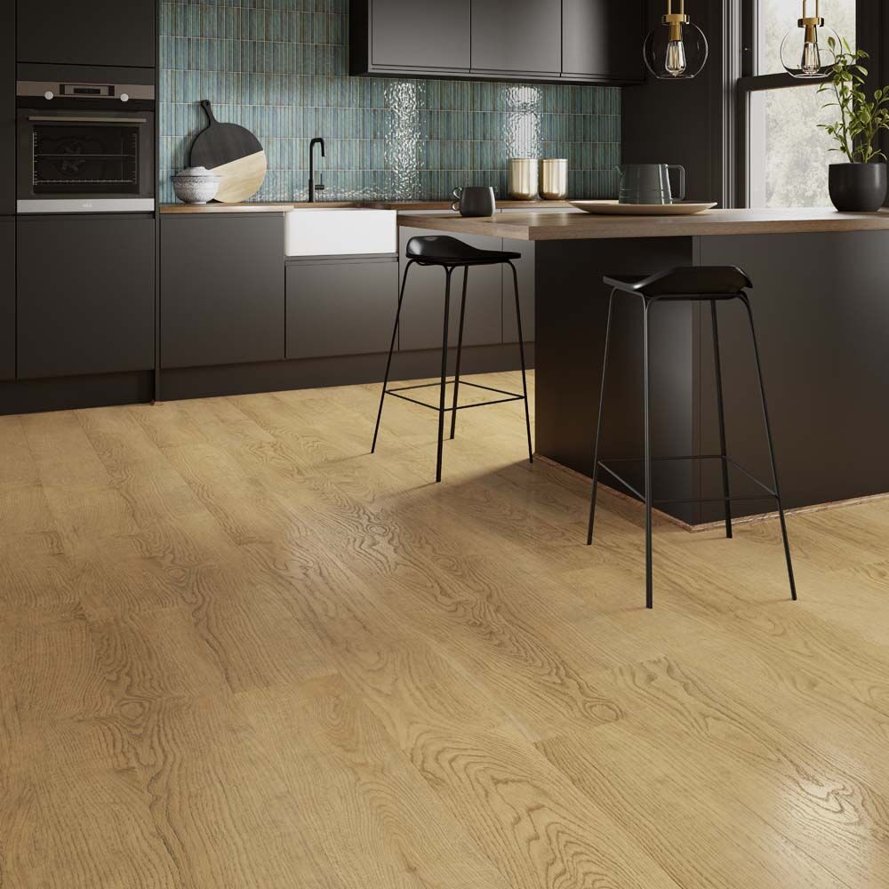 Clicklux Premium Natural Oak SPC Flooring 228.6 x 1219.2mm (4 per box 1.11m2)