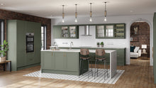 Load image into Gallery viewer, Newmarket Reed Green Painted Timber Slim Frame Shaker Kitchen Doors &amp; Drawer Fronts

