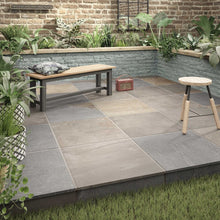 Load image into Gallery viewer, Alfresco Newby Grey Multi Matt Porcelain 600x600x20mm (2 Tiles per box 0.72m2)
