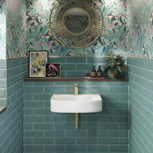 Load image into Gallery viewer, Turquoise Gloss Metro Wall Tile
