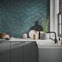 Load image into Gallery viewer, Hope Blue Gloss Hexagonal Wall Tile
