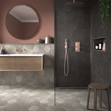 Load image into Gallery viewer, Hexagonal Anthracite Porcelain Wall &amp; Floor Tile
