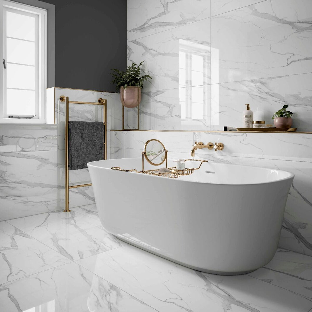 Kendal Bianco Polished Porcelain Wall & Floor Tile