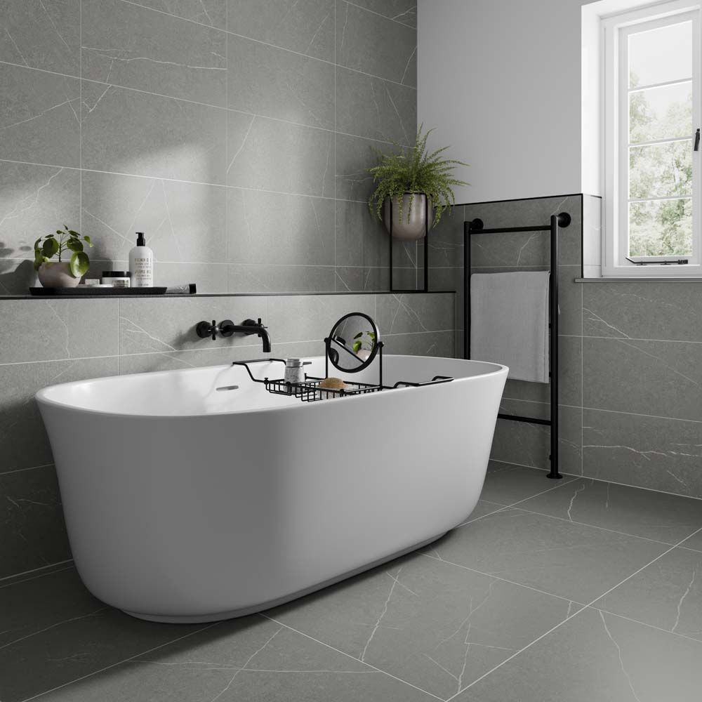 Capri Matt Grey Ceramic Wall Tile