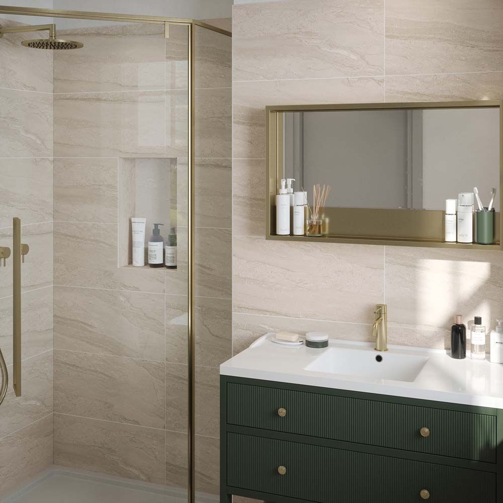 Laurent Beige Matt Ceramic Wall  & Decor Tile