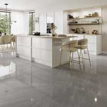 Load image into Gallery viewer, Anderley Dark Grey Polished Porcelain Wall &amp; Floor Tile
