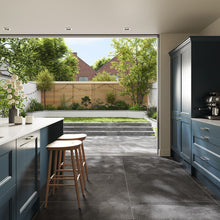 Load image into Gallery viewer, Alfresco Atlanta Black Glazed Porcelain 1000x1000x20mm (1 Tile per box 1.00m2)
