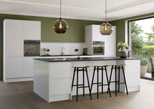 Load image into Gallery viewer, Senza Gloss White Integrated Handle Kitchen Cabinets
