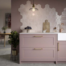 Load image into Gallery viewer, Hope Pink Gloss Hexagonal Wall Tile
