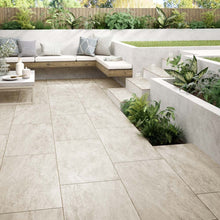 Load image into Gallery viewer, Alfresco Eyam Beige Matt Porcelain 600x900x20mm  (1 Tile per box 0.54m2)
