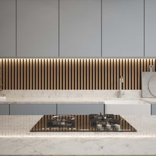 Load image into Gallery viewer, Smoked Oak Acoustic Slat-Wall Panels
