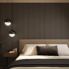 Load image into Gallery viewer, Misty Grey Acoustic Slat-Wall Panels
