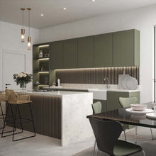 Load image into Gallery viewer, Smoked Grey Acoustic Slat-Wall Panel

