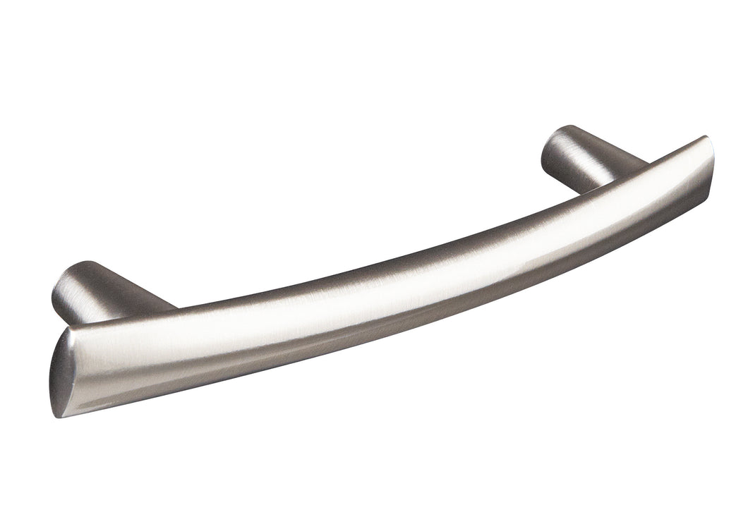 Bow t bar handle brushed steel