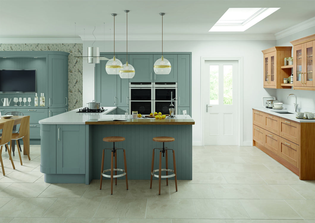 Cambridge Dust Grey Timber Painted Shaker Kitchen Doors