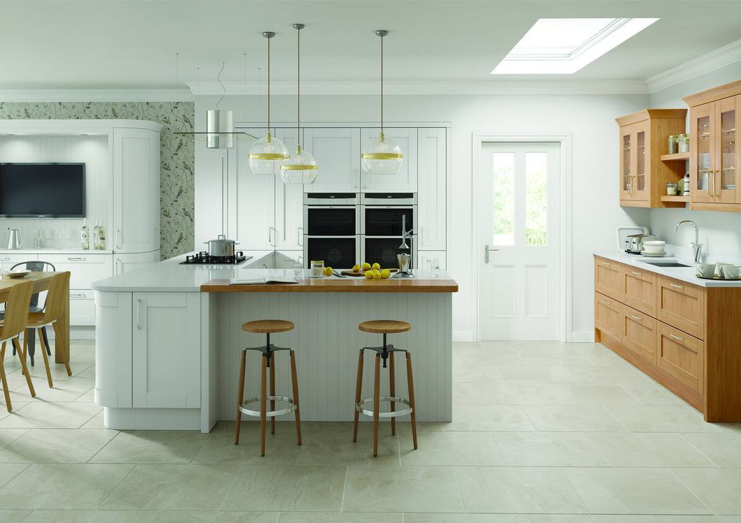 Cambridge Grey Painted Timber Shaker Kitchen Doors