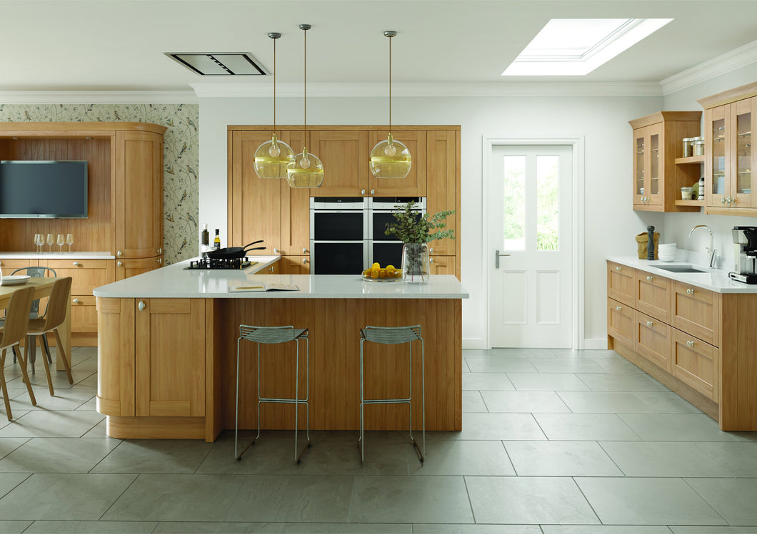 Cambridge Oak Timber Shaker Kitchen Doors