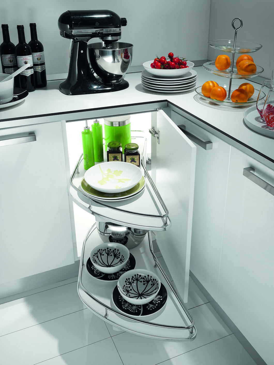 Dynamic combi pull out shelves 450-500mm (chrome)