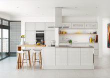 Load image into Gallery viewer, Lucente Grey High Gloss Handleless Replacement Kitchen Doors 
