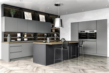 Load image into Gallery viewer, Lucente Dust Grey Matt Handleless Replacement Kitchen Doors
