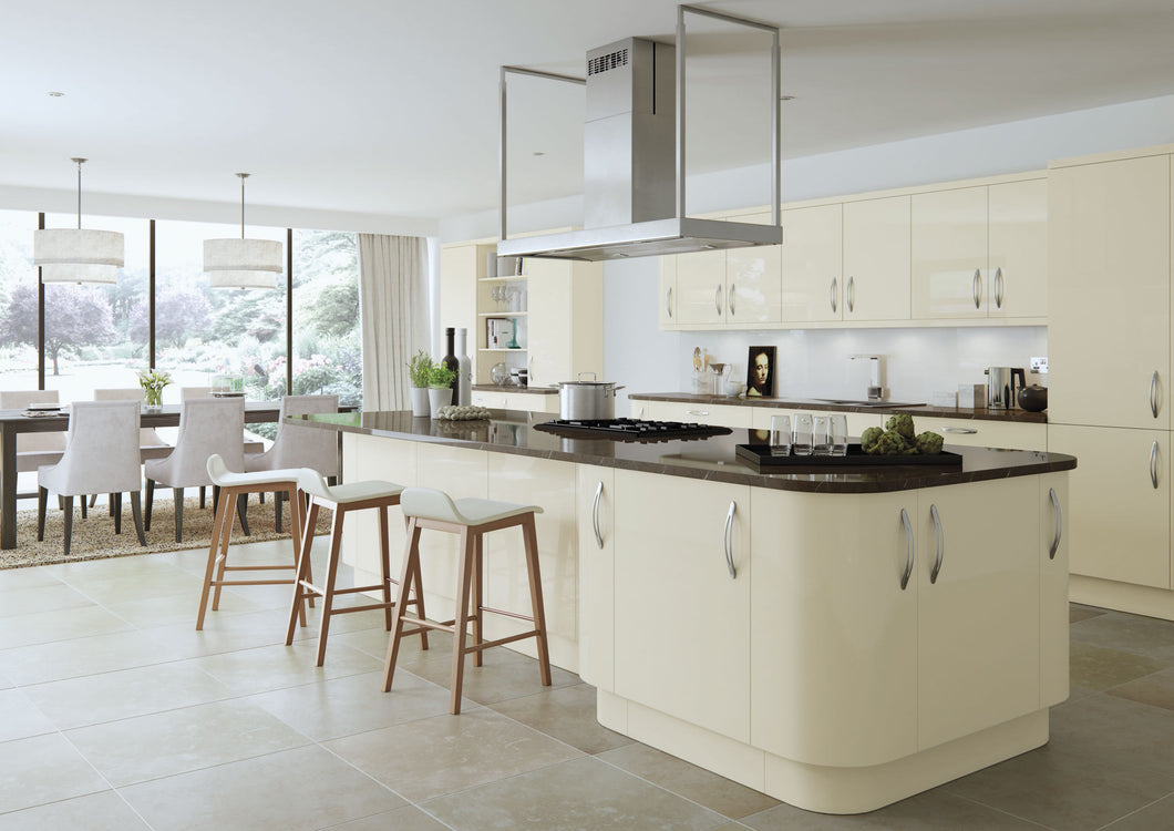 Vivo High Gloss Ivory Replacement Kitchen Doors