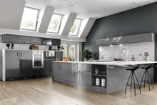 Load image into Gallery viewer, Vivo High Gloss Dust Grey Replacement Kitchen Doors
