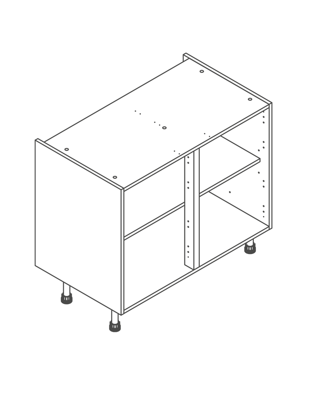 1000mm Kitchen Base Unit