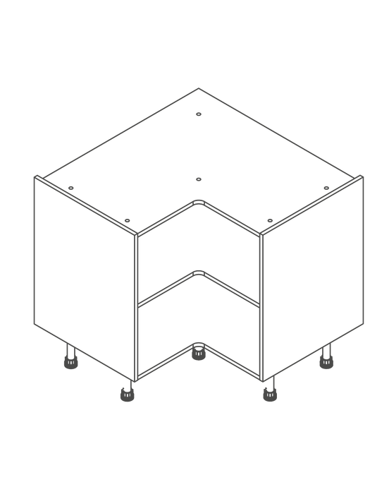 L Shape Corner Base Unit